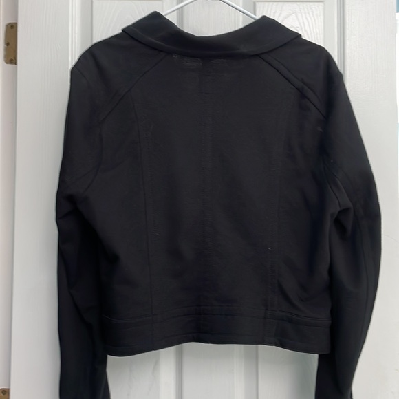 Elle Moto jacket bikercore black zippers long sleeves womens adult size … - Picture 6 of 12